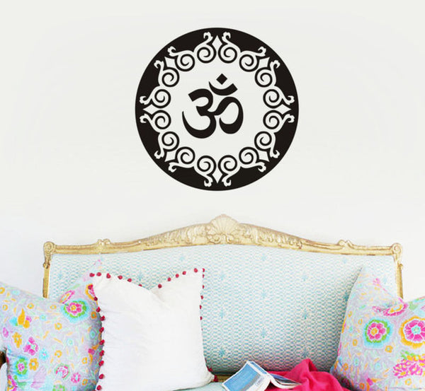 Sticker - Yoga Symbols Mandala PVC Sticker